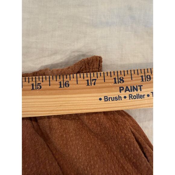 G III Leather Suede Fashions Vintage A-Line Midi Skirt Brown Women's Large - Picture 10 of 11